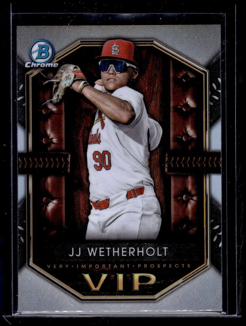 JJ Wetherholt VIP 2025 Bowman Chrome #VIP-18 St. Louis Cardinals: Bowman Baseball MLB Trading & Sports Cards, Sports Cards for Sale Near Me, World Series & Hall of Fame Players, SP, SSP, Chrome, 1st Bowman, Auction Memorabilia Lots Sold On Line