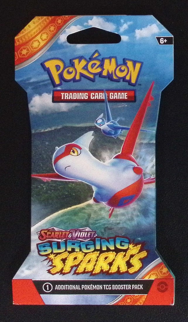Pokemon Scarlet & Violet Surging Sparks 10 Card TCG Booster Pack, Charizard, Pikachu, Holo (1 of 1)