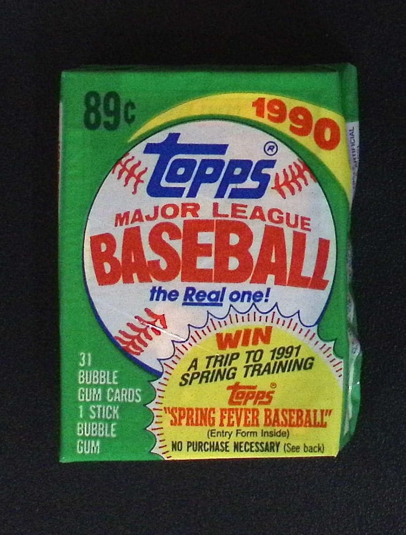 1990 Topps Series 1 Vintage Baseball CELLO Pack - Set Contains Ken Griffey, Jr. Rookie Card: Topps Vintage Rookie MLB Trading Cards, Frank Thomas Rookie Card, Bo Jackson, Cal Ripken, Nolan Ryan, Ken Griffey Jr All-Star Roopkie Cup Card, Sports Cards for Sale Near Me, World Series & Hall of Fa