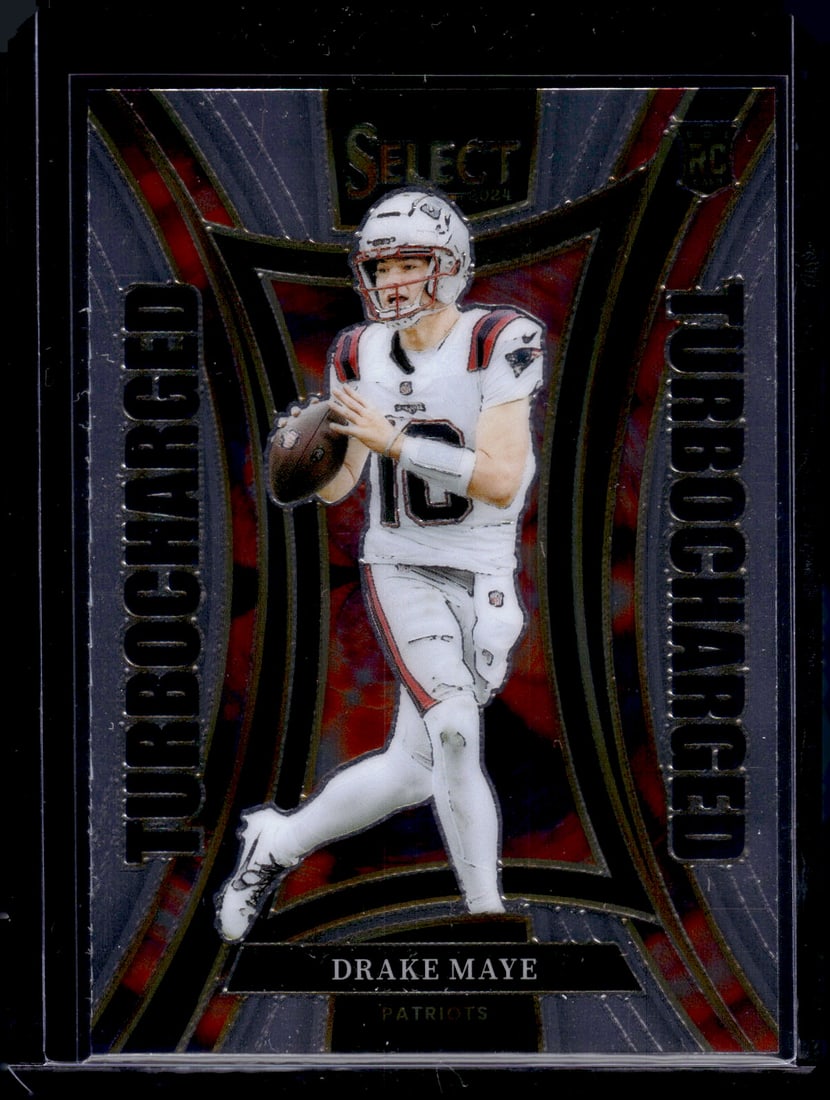 Drake Maye Rookie Card Turbocharged 2024 Select #24 New England Patriots (1 of 2)