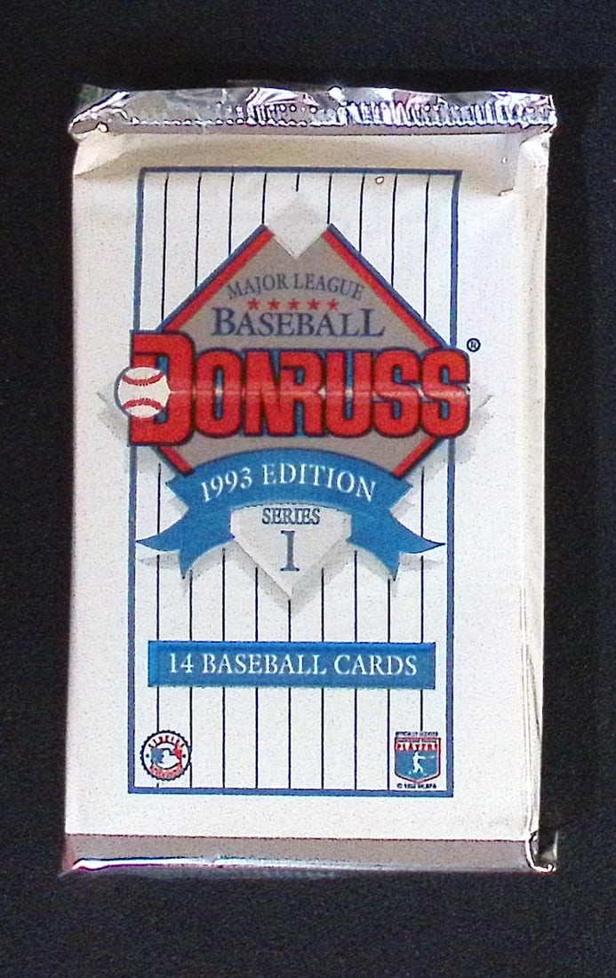 1993 Donruss Vintage Series 1 Baseball Card Retail Box Wax Pack: Vintage Valuable Donruss Baseball MLB Trading & Sports Cards, Robin Yount, George Brett, Rickey Henderson, Nolan Ryan, Old Sports Cards for Sale Near Me, World Series & hall of Fame Players, Auction M