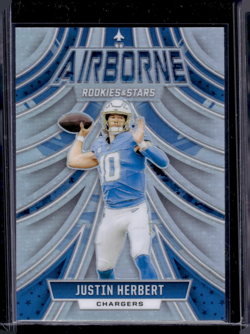 Justin Herbert Airborne Silver Prizm 2024 Rookies & Stars #A-JHT Los Angeles Chargers: Panini Select, Prizm, Mosaic, Contenders, Zenith, Phoenix, Illusions, Absolute, Rookie NFL Sports Trading Cards, SP, SSP, Cards, Football Cards for Sale Near Me, Superbowl & Hall of Fame Player Cards,
