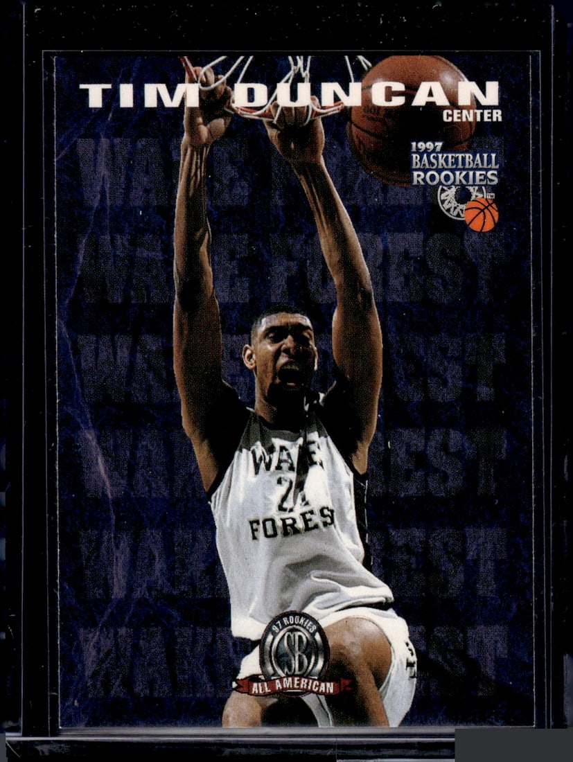 Tim Duncan Rookie Card 1997 Score Board #62 San Antonio Spurs: Score Board Basketball NBA Trading & Sports Cards, Sports Cards for Sale Near Me, Chrome, Refractor, SP, SSP, Valuable Auction Memorabilia Lots Sold On Line, NBA Championship & Hall of Fame Player Car
