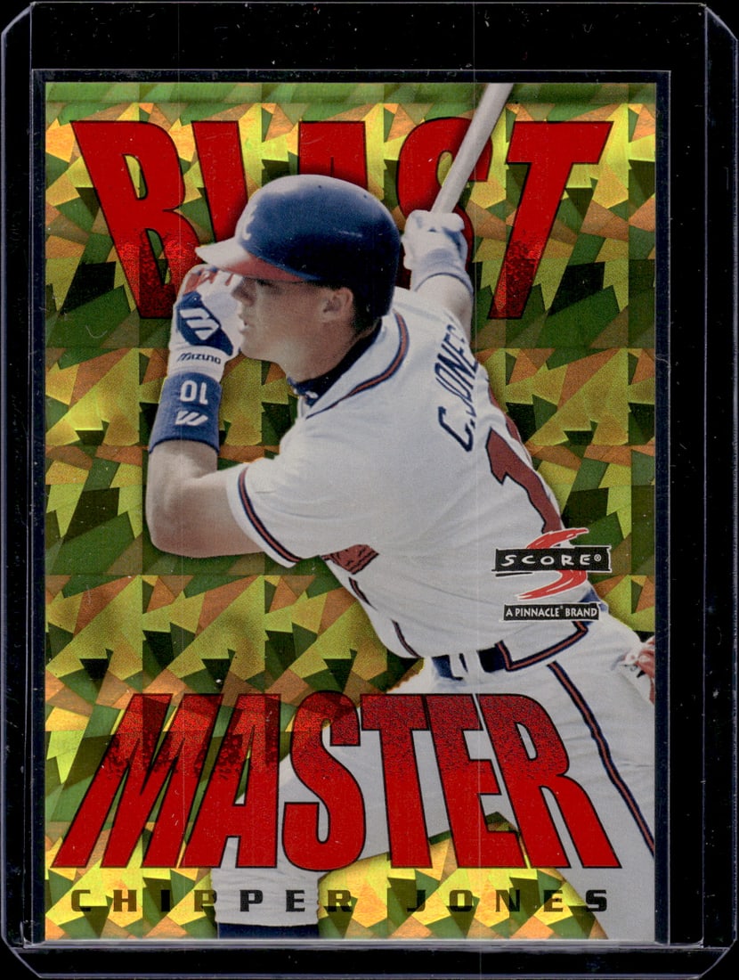 Chipper Jones Blast Master 1997 Score #8 Atlanta Braves: Score Baseball MLB Trading & Sports Cards, Old Sports Cards for Sale Near Me, Auction Memorabilia Lots for Sale On Line, World Series & Hall of Fame Players