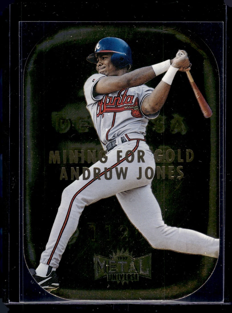 Andruw Jones Mining For Gold 1997 Metal Universe #6 Atlanta Braves (1 of 2)
