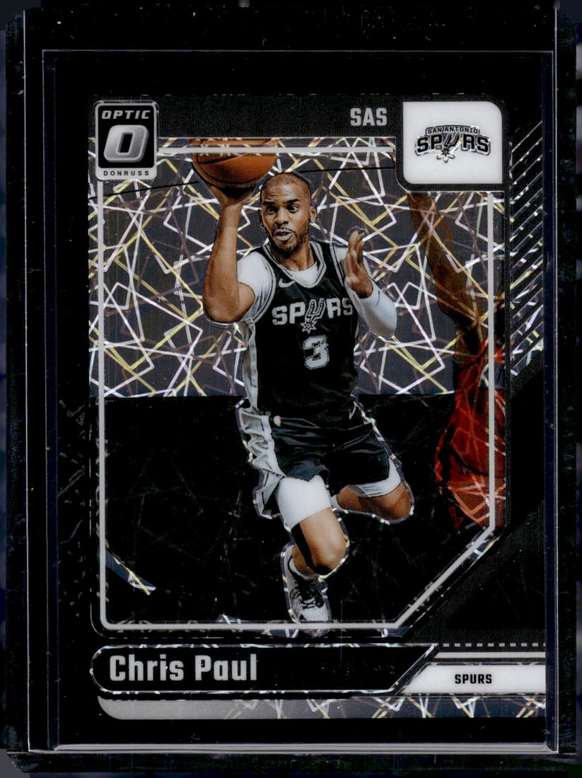 Chris Paul Black Velocity Prizm /39 2024-25 Donruss Optic #134 Spurs, Clippers: Panini Select, Prizm, Mosaic, Contenders, Revolution, Phoenix, NBA Hoops, Rookie NFL Sports Trading Cards, Silver, SP, SSP, Wave Prizms, Numbered Cards, Basketball sports Cards for Sale Near Me, NBA C