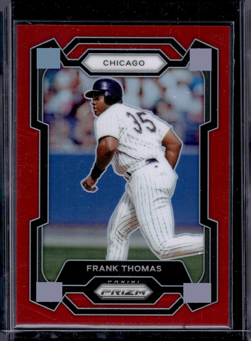 Frank Thomas Red Prizm /299 2024 Panini Prizm #99 Chicago White Sox: Panini Baseball MLB Trading & Sports Cards, Sports Cards for Sale Near Me, Prizm, Mosaic, Select, SP, SSP, Auction Memorabilia Lots for Sale On Line, World Series & Hall of Fame Players