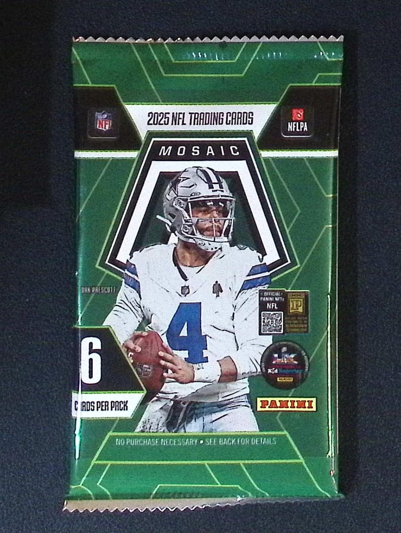2025 Panini Mosaic Football BLASTER BOX PACK - Jaxson Dart, Cam Skattebo, Emeka Egbuka, Ashton: Panini Rookie Football NFL Trading & Sports Cards, Rookie Cards in This Set are Jaxson Dart, Cam Ward, Shedeur Sanders, Cam Skattebo, Travis Hunter, Football & Sports Cards for Sale Near Me, Silver, W