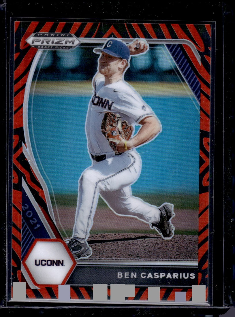 Ben Casparius Tiger Prizm /99 2021 Prizm Draft Picks #PDP162 UConn, Dodgers: Panini Baseball MLB Trading & Sports Cards, Sports Cards for Sale Near Me, Prizm, Mosaic, Select, SP, SSP, Auction Memorabilia Lots for Sale On Line, World Series & Hall of Fame Players