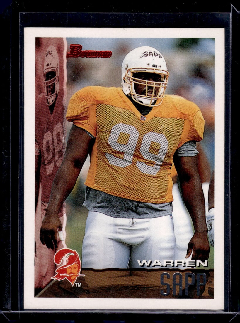 Warren Sapp Rookie Card 1995 Bowman #12 Tampa Bay Buccaneers (1 of 2)