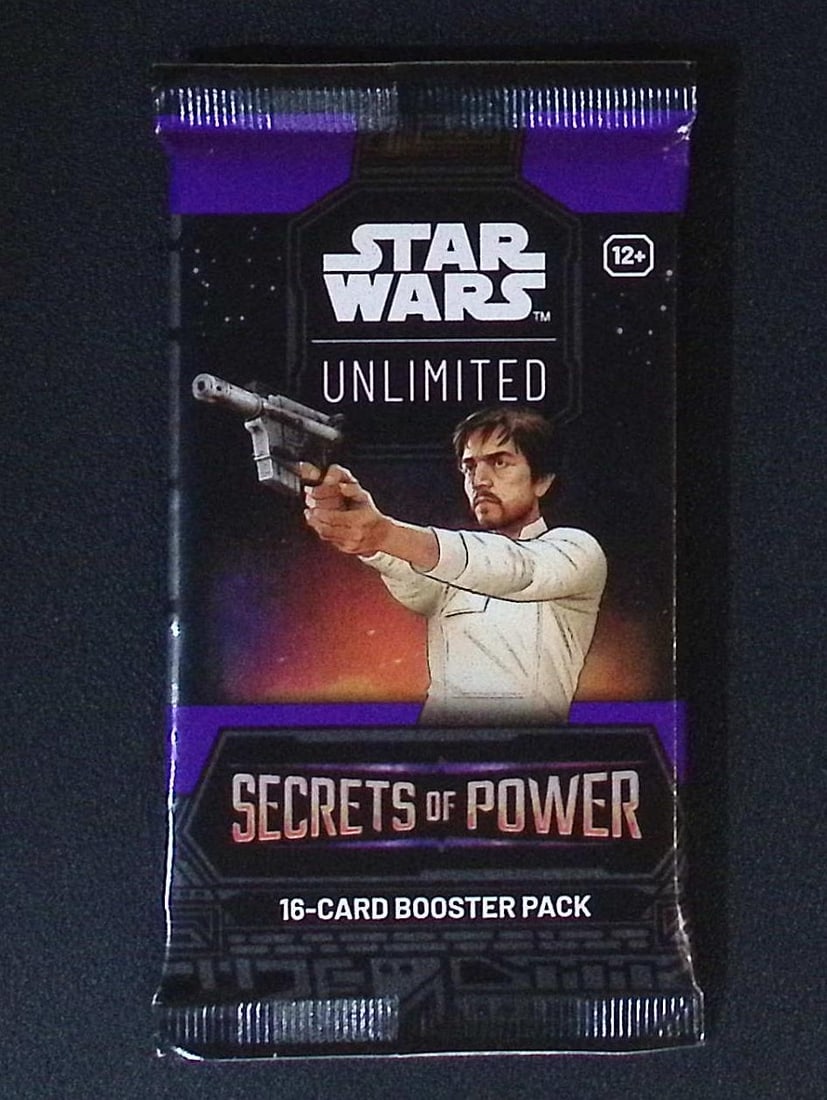 Star Wars Unlimited Secrets of Power 16 Card Booster Pack: 1 Rare or Legendary per Pack: Disney TCG, Trading Card Games, 1 Leader, 1 Base/Token, 9 Commons, 3 Uncommon, 1 Rare or Legendary, & 1 Premium Foil Card Per Pack. Darth Vader, Luke Skywalker, Princess Leia, Mandalorian, Yoda, Grogu