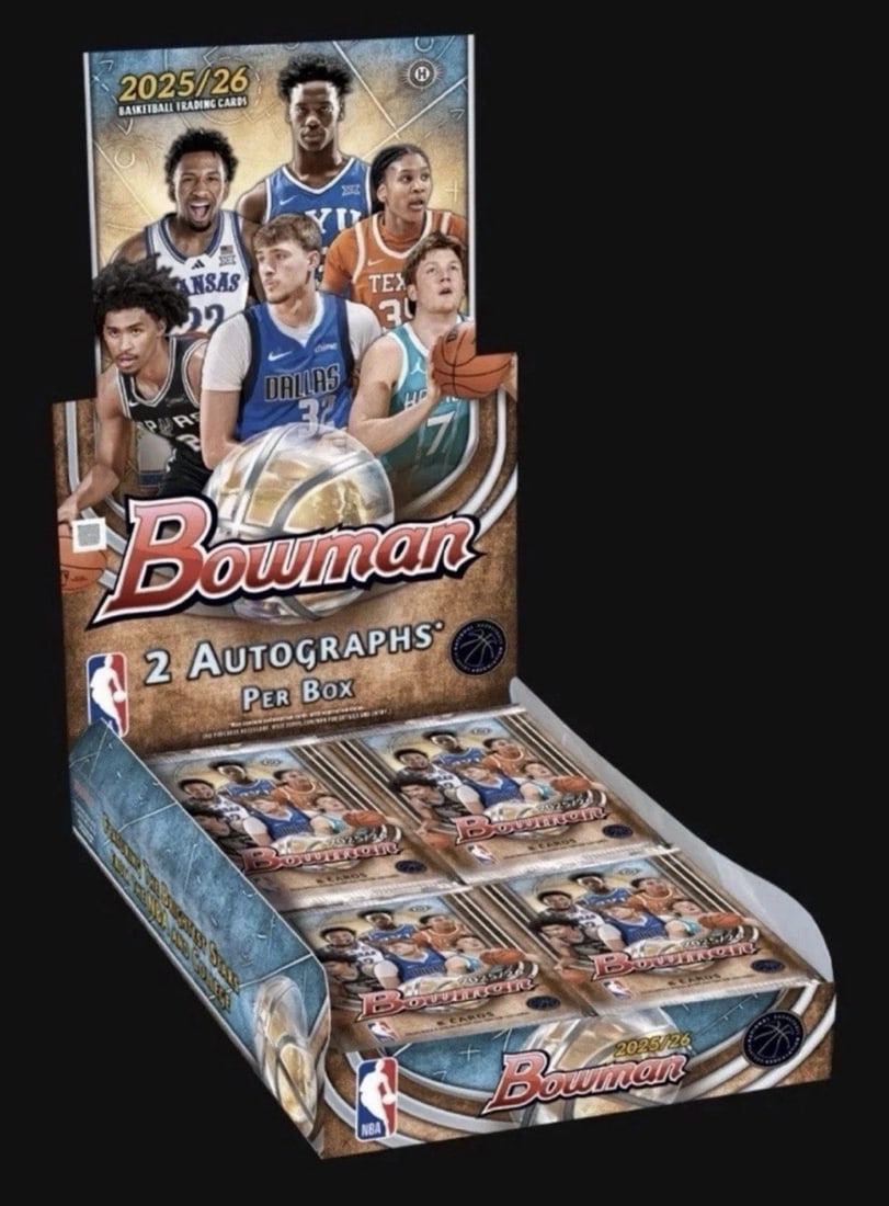 2025-26 Bowman Basketball Hobby Box - Cooper Flagg & Kon Knueppel Rookie Cards: Bowman Basketball NBA Trading & Sports Cards, Sports Cards for Sale Near Me, Champion and Hall of Fame Players, Auction Lots for Sale On Line