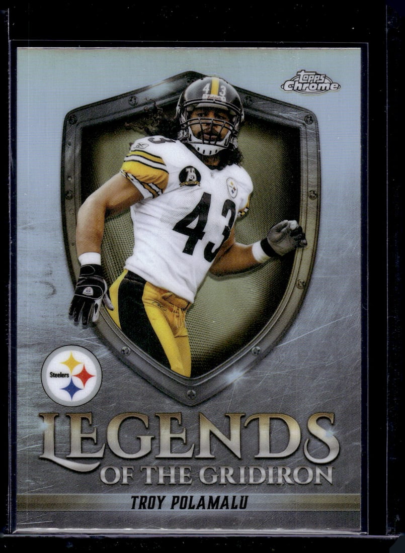 Troy Polamalu Legends of the Gridiron Refractor 2025 Topps Chrome #LOG-33 Steelers: Topps Chrome Football NFL Trading Sports Cards, Sports Cards for Sale Near Me, Super Bowl & Hall of Fame Player Cards, Resurgence, Composite, SP, SSP, Valuable Auction Memorabilia Lots For Sale On Lin