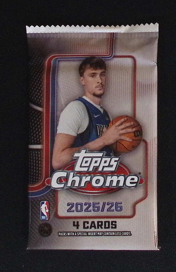2025 Topps Chrome Basketball BLASTER BOX PACK - Cooper Flagg Rookie Card (1 of 1)