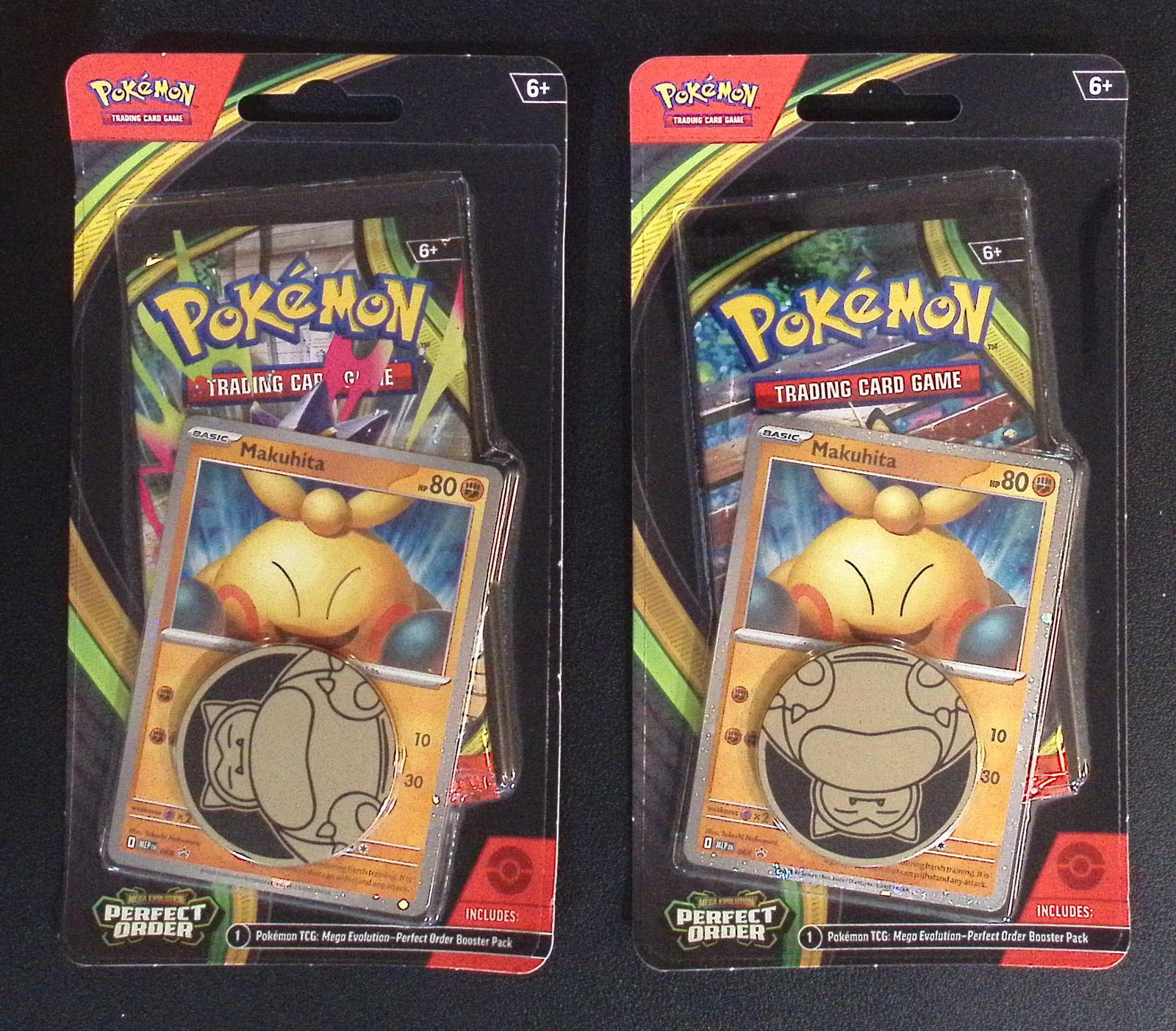 2 COUNT: Pokemon Perfect Order Single Booster Blister Hanger w/ 1 Coin & 1 Promo Card (1 of 1)