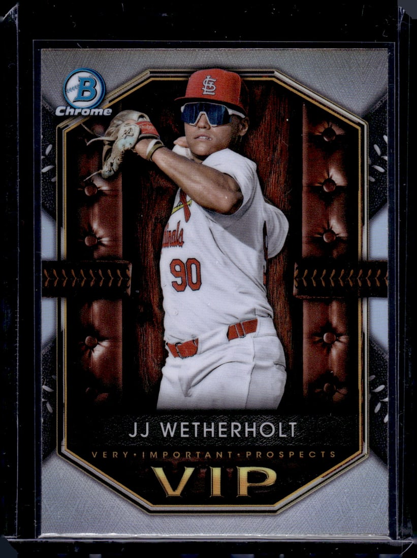 JJ Wetherholt VIP 2025 Bowman Chrome #VIP-18 St. Louis Cardinals: Bowman Baseball MLB Trading & Sports Cards, Sports Cards for Sale Near Me, World Series & Hall of Fame Players, SP, SSP, Chrome, 1st Bowman, Auction Memorabilia Lots Sold On Line