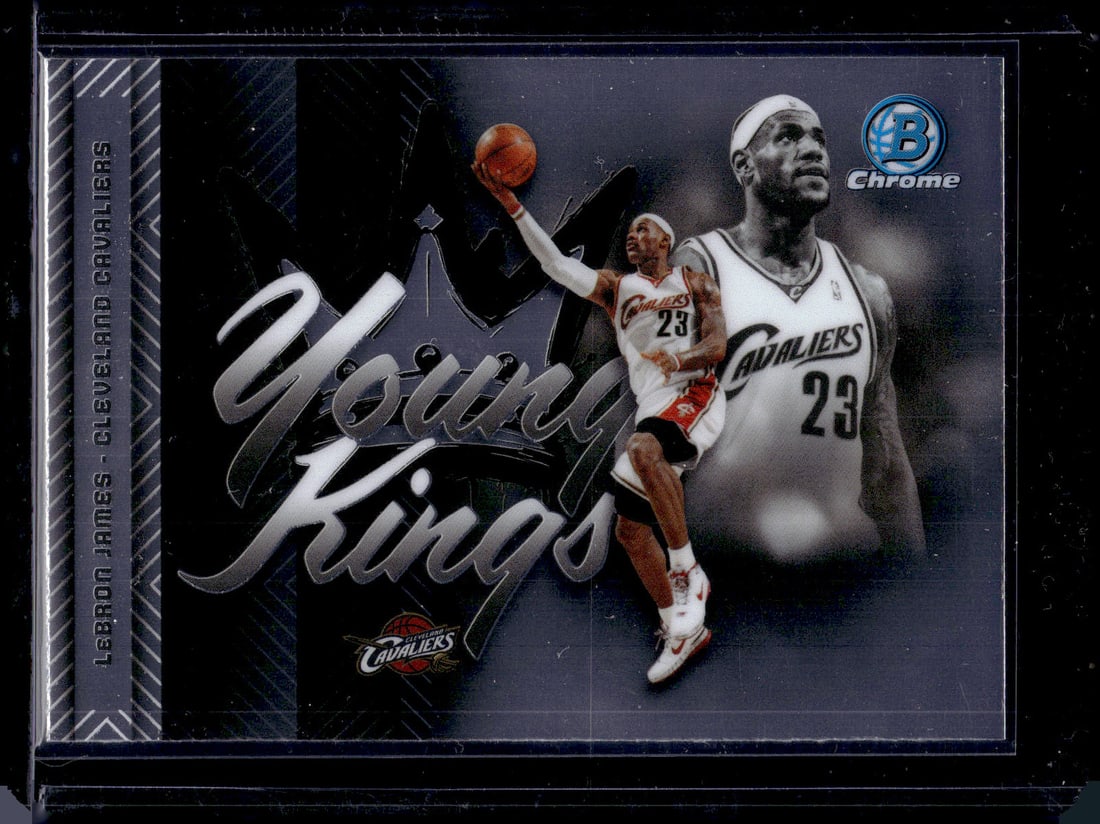 LeBron James Young Kings 2025-26 Bowman Chrome #YK-5 Cleveland Cavaliers: Bowman Chrome Basketball NBA Trading & Sports Cards, Sports Cards for Sale Near Me, Chrome, Refractor, SP, SSP, Valuable Auction Memorabilia Lots Sold On Line, NBA Championship & Hall of Fame Player C