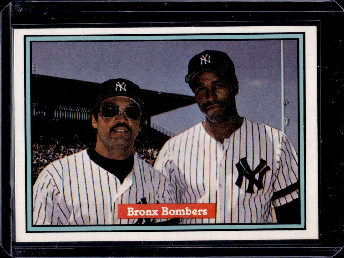 Bronx Bombers Reggie Jackson/Dave Winfield 1982 Donruss #575 New York Yankees: Donruss Baseball MLB Trading & Sports Cards, Sports Cards for Sale Near Me, Prizm, Mosaic, Select, SP, SSP, Auction Memorabilia Lots for Sale On Line, World Series & Hall of Fame Players, Diamond King