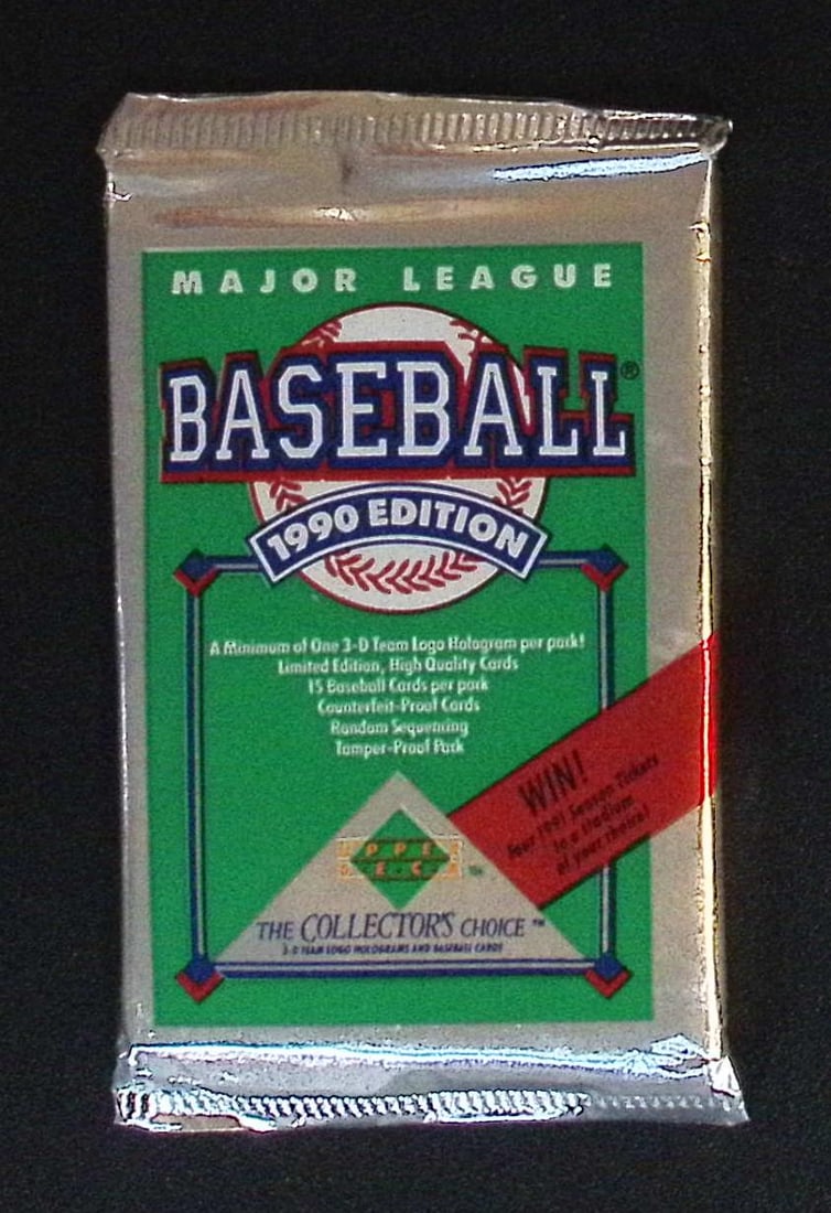 1990 Upper Deck Collector's Series Vintage Baseball Card Retail Box Pack- MLB Sports Trading Card (1 of 1)