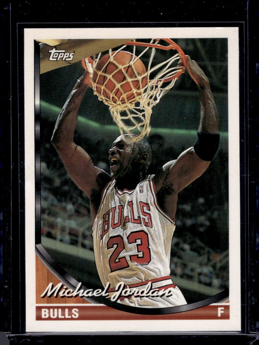 Michael Jordan 1993-94 Topps #23 Chicago Bulls: Topps Basketball NBA Trading & Sports Cards, Sports Cards for Sale Near Me, Chrome, Refractor, SP, SSP, Valuable Auction Memorabilia Lots Sold On Line, NBA Championship & Hall of Fame Player Cards