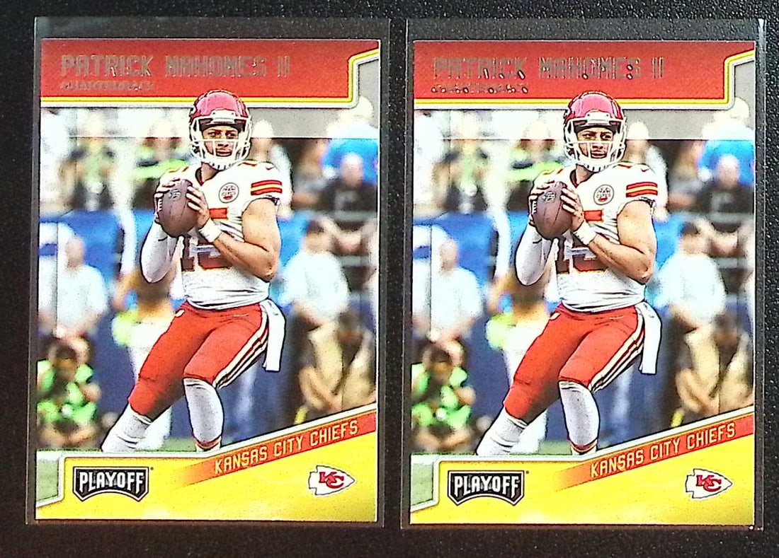 Lot of 2 Patrick Mahomes 2018 Panini Playoff #94 2nd Year. Kansas City Chiefs (1 of 2)