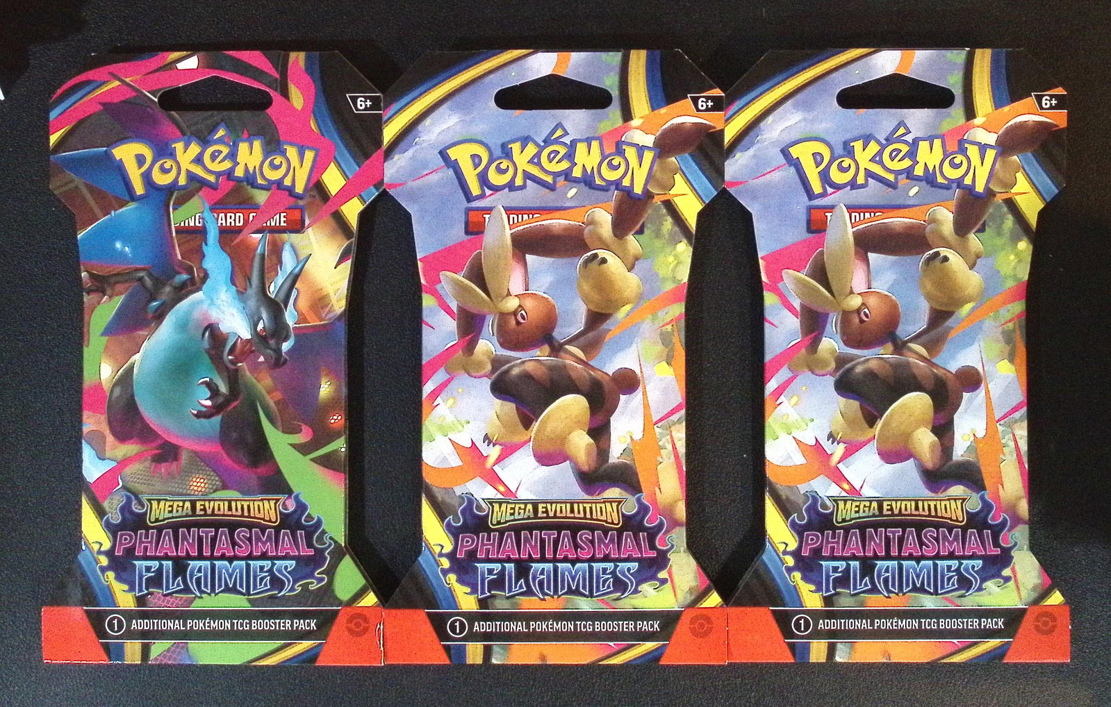 3 COUNT: 2025 Pokemon Phantasmal Flames Sleeved Booster Packs (1 of 1)