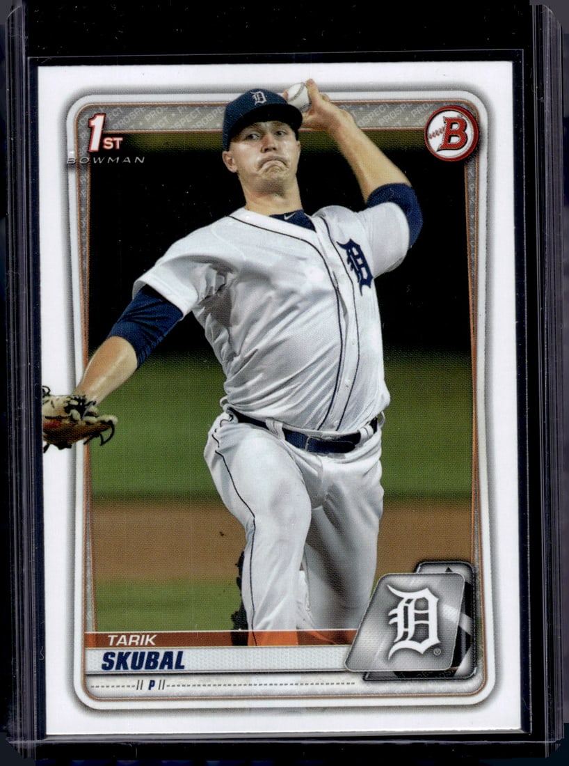 Tarik Skubal 1st Bowman 2020 Bowman #BP-108 Detroit Tigers: Bowman Baseball MLB Trading & Sports Cards, Sports Cards for Sale Near Me, World Series & Hall of Fame Players, SP, SSP, Chrome, 1st Bowman, Auction Memorabilia Lots Sold On Line