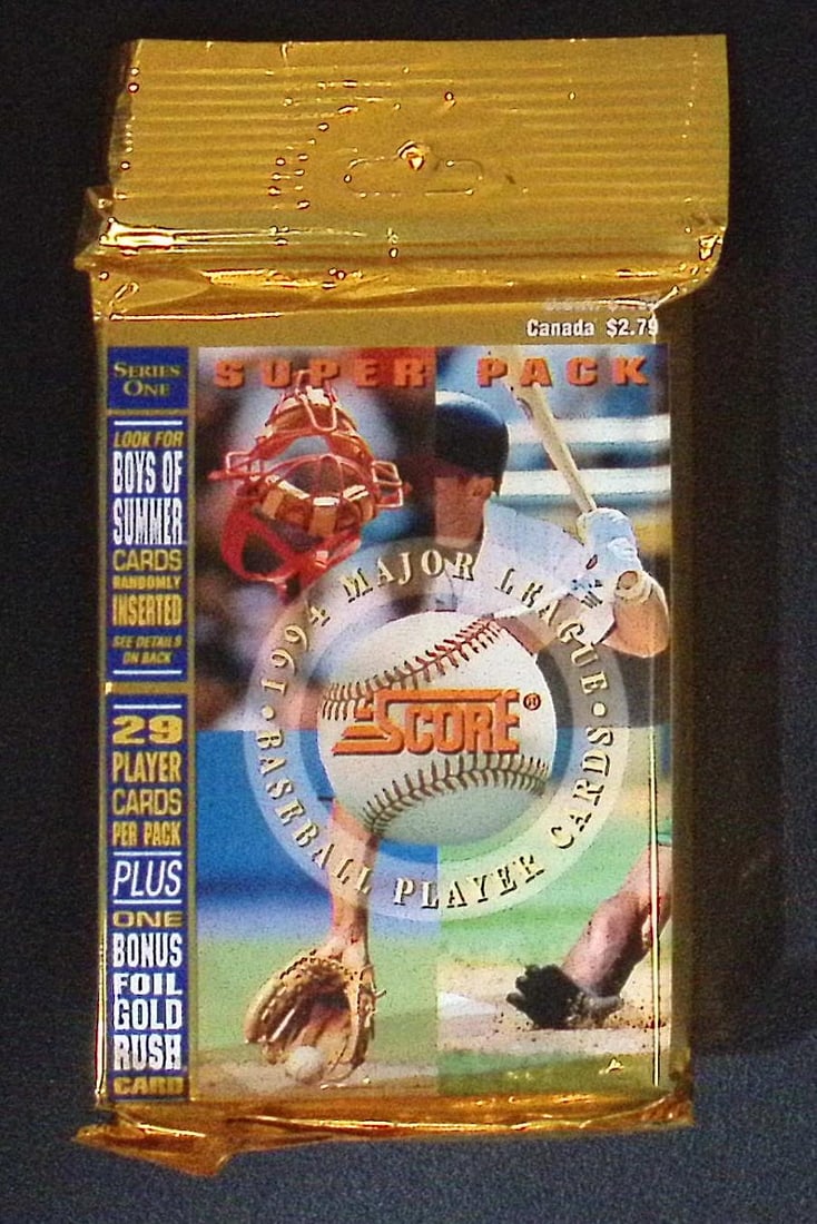1994 Score Series 1 Super Pack 29 Cards, 1 Foil Card & Boys of Summer Inserts Vintage Baseball Cards (1 of 1)