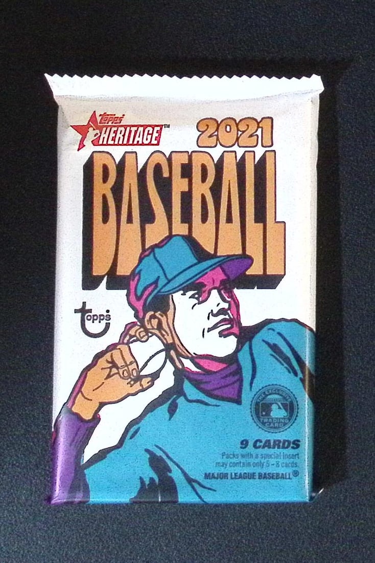 2021 Topps Heritage Baseball Card BLASTER BOX PACK Sports Cards (1 of 1)