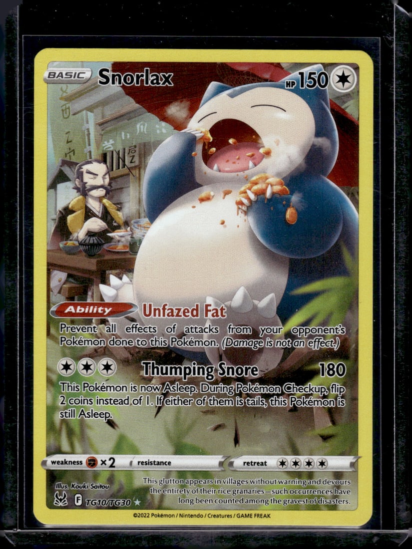 Pokemon Lost Origin Trainer Gallery Snorlax #TG10 (1 of 2)