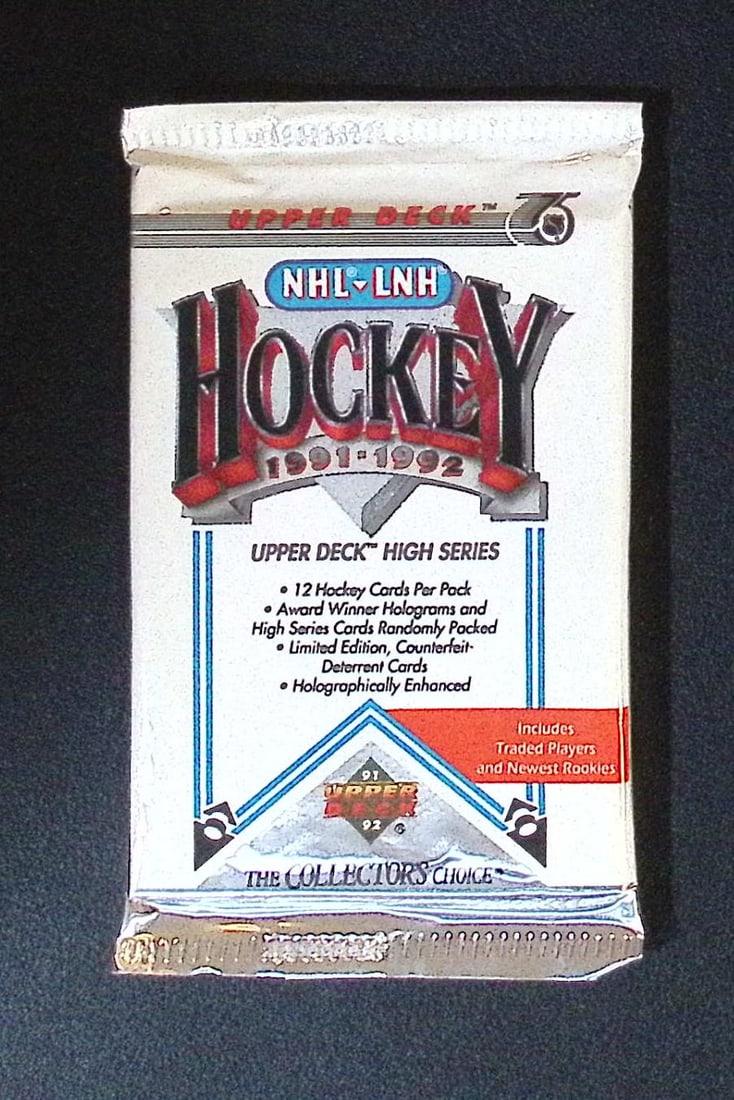 1991-92 Upper Deck HIGH SERIES Hockey Card Retail Box Pack: Upper Deck MVP Hockey NHL Trading & Sports Cards, Rookie SP Cards, Stanley Cup & Hall of Fame Players, Connor McDavid, Alex Ovechkin, Sports Cards for Sale Near Me, Auction Memorabilia Lots For Sale N