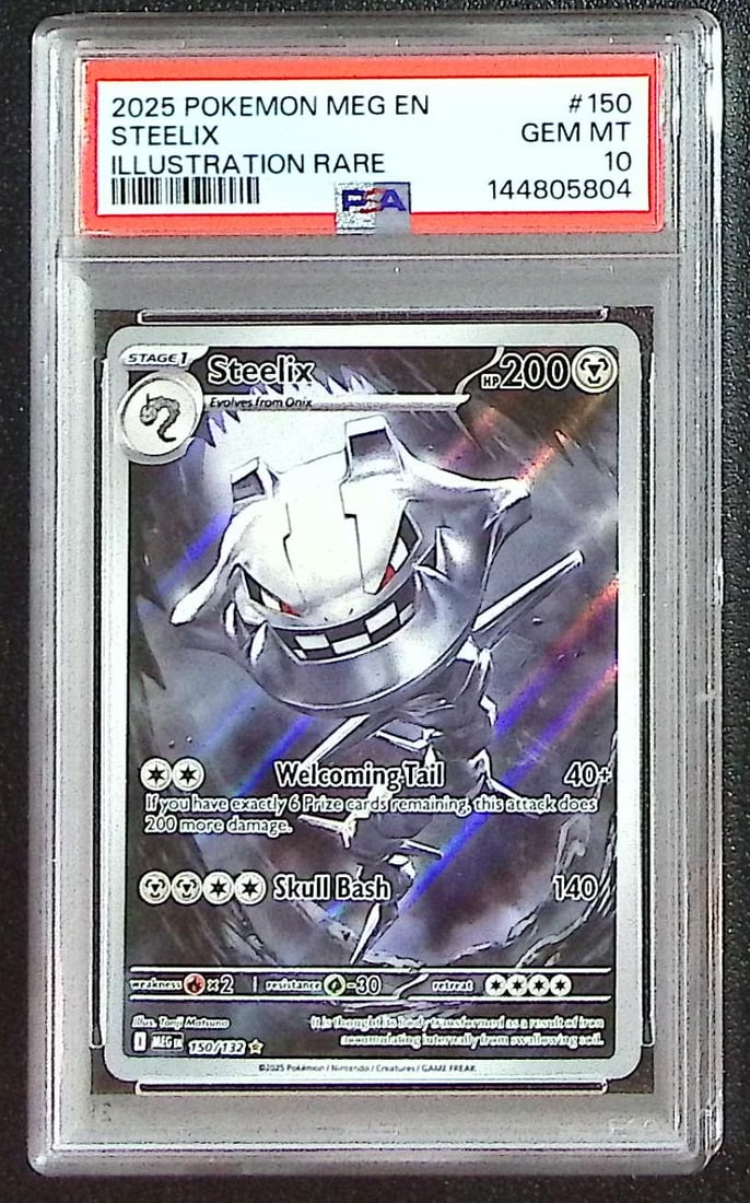 Pokemon Mega Evolution Steelix Illustration Rare #150 PSA 10 (1 of 2)