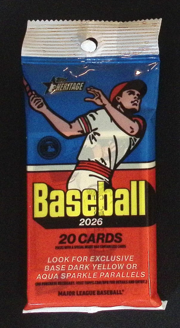 2026 Topps Heritage Series 1 Baseball HANGER VALUE FAT PACK (1 of 1)
