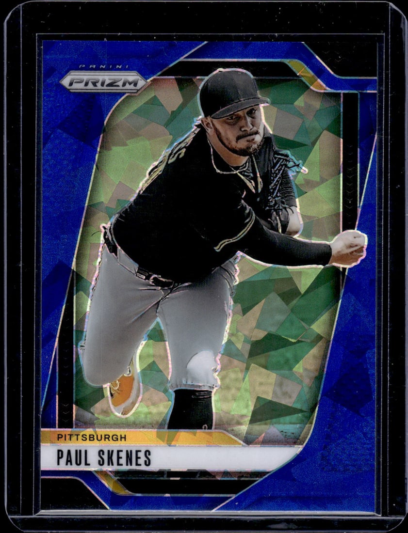 Paul Skenes Blue Ice 2025 Panini Prizm #248 Pittsburgh Pirates: Panini Baseball MLB Trading & Sports Cards, Sports Cards for Sale Near Me, Prizm, Mosaic, Select, SP, SSP, Auction Memorabilia Lots for Sale On Line, World Series & Hall of Fame Players