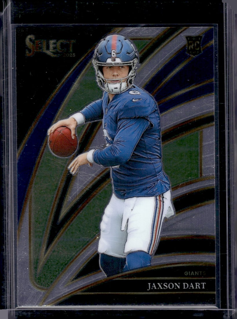 Jaxson Dart Rookie Card Club Level 2025 Select #293 New York Giants: Panini Select, Prizm, Mosaic, Contenders, Zenith, Phoenix, Illusions, Absolute, Rookie NFL Sports Trading Cards, SP, SSP, Cards, Football Cards for Sale Near Me, Superbowl & Hall of Fame Player Cards,