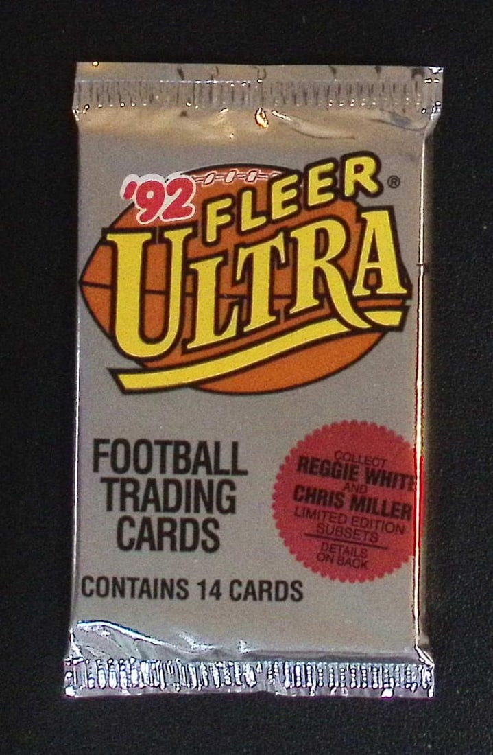 1992 Fleer Ultra Vintage Football Cards Retail Box Pack Sports Cards Rookie Cards: Fleer Vintage Football NFL Trading & Sports Cards, Superbowl Memorabilia, Old Sports Cards for Sale Near Me, Emmitt Smith, Dan Marino, Joe Montana, John Elway, Valuable Auction Memorabilia Lots for Sa