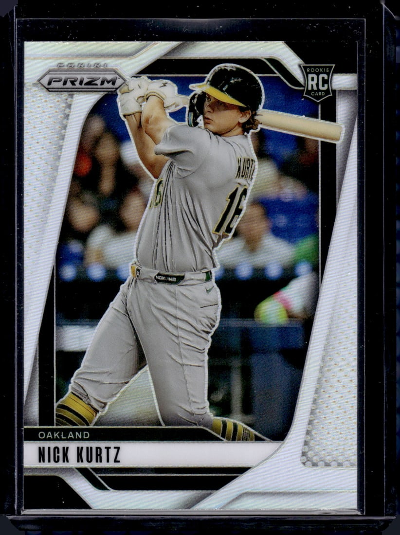 Nick Kurtz Rookie Card Silver Prizm 2025 Panini Prizm #213 Oakland Athletics: Panini Baseball MLB Trading & Sports Cards, Sports Cards for Sale Near Me, Prizm, Mosaic, Select, SP, SSP, Auction Memorabilia Lots for Sale On Line, World Series & Hall of Fame Players