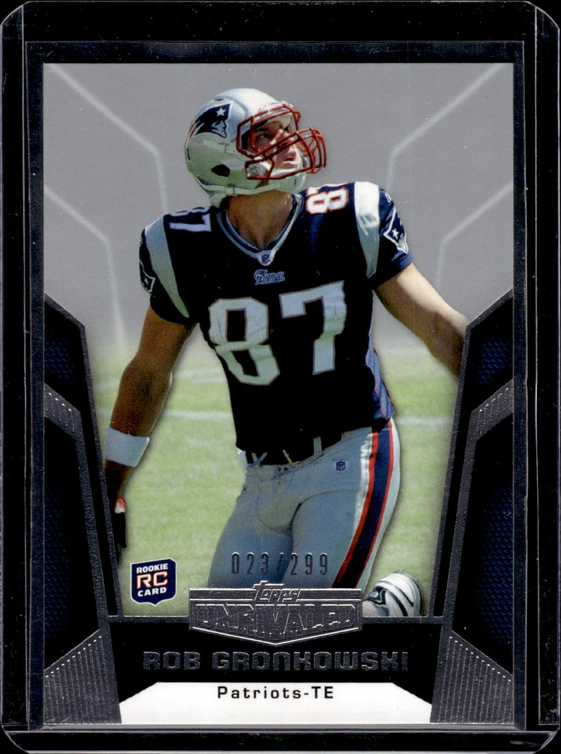 Rob Gronkowski Rookie Card /299 2010 Topps Unrivaled #112 New England Patriots: Topps Football NFL Trading Sports Cards, Sports Cards for Sale Near Me, Super Bowl & Hall of Fame Player Cards, Resurgence, Composite, SP, SSP, Valuable Auction Memorabilia Lots For Sale On Line