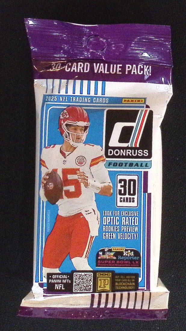 2025 Donruss Football HANGER VALUE FAT PACK - Cam Ward, Emeka Egbuka, Ashton Jeanty, Travis Hunter,: Donruss Football NFL Trading & Sports Cards, Rookie Cards in this set are Cam Ward, Emeka Egbuka, Ashton Jeanty, Travis Hunter, Omarion Hampton, Rated Rookie, Downtown SSP, Sports Cards for Sale Near 
