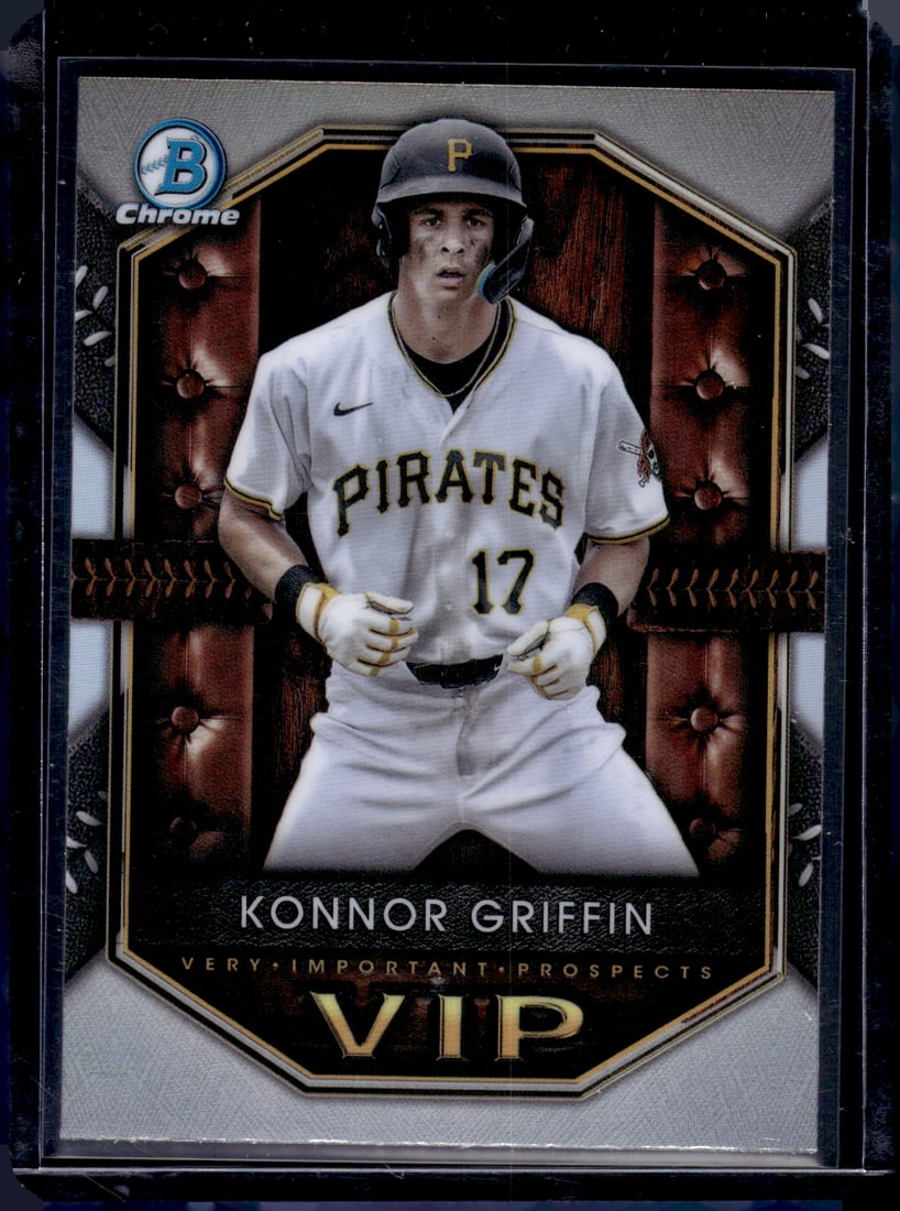 Konnor Griffin VIP 2025 Bowman Chrome #VIP-20 Pittsburgh Pirates: Bowman Chrome Baseball MLB Trading & Sports Cards, Sports Cards for Sale Near Me, World Series & Hall of Fame Players, SP, SSP, Chrome, 1st Bowman, Auction Memorabilia Lots Sold On Line