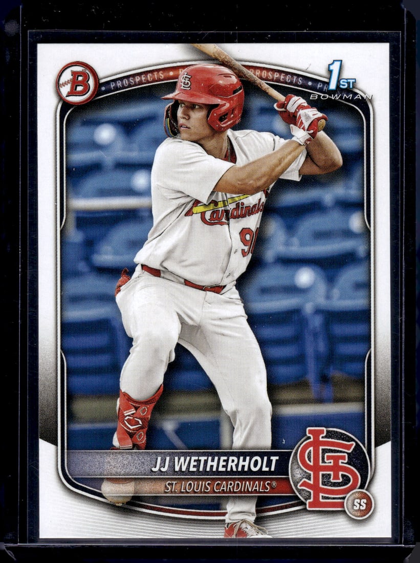 JJ Wetherholt 1st Bowman 2025 Bowman #BP-22 St. Louis Cardinals: Bowman Baseball MLB Trading & Sports Cards, Sports Cards for Sale Near Me, World Series & Hall of Fame Players, SP, SSP, Chrome, 1st Bowman, Auction Memorabilia Lots Sold On Line