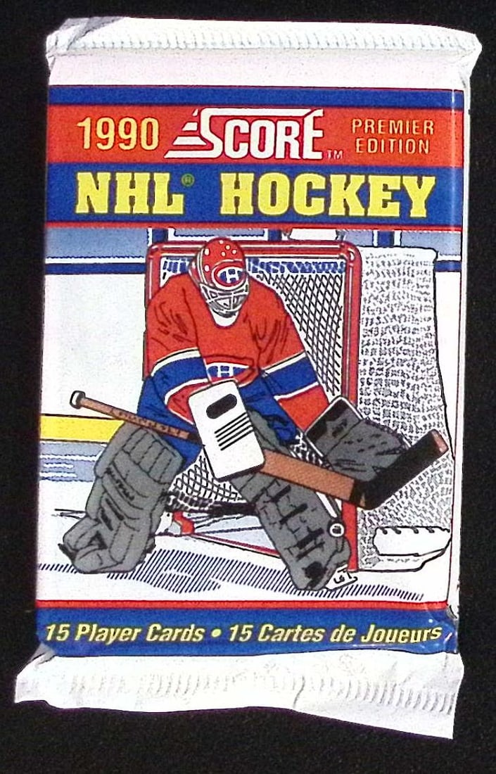 1990 Score Premier Edition Hockey Cards Retail Box Pack Sports Cards Wayne Gretzky: Score Hockey NFL Trading & Sports Cards, Brett Hull, Ray Bourque, Patrick Roy, Mario Lemieux, Wayne Gretzky, Stanley Cup & Hall of Fame Players, Old Sports Cards for Sale Near Me, Vintage Auction Lots