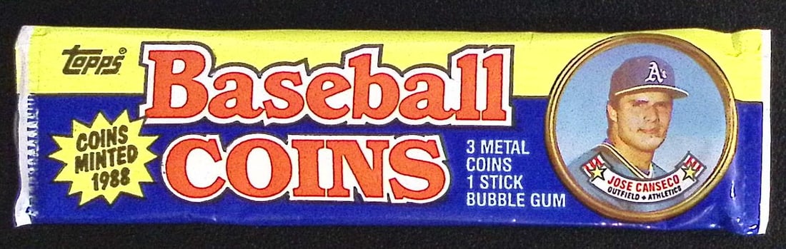 1988 Topps Vintage Baseball Coins Retail Box Wax Pack MLB Trading Coins (1 of 1)