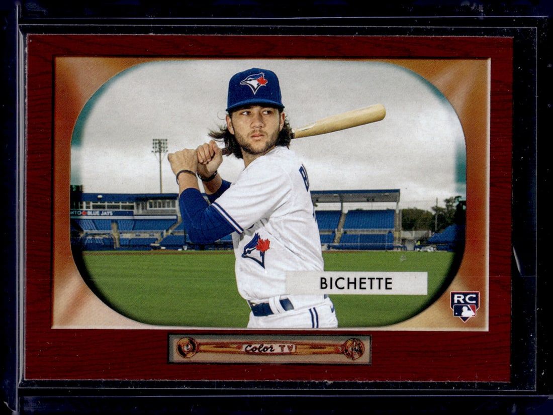 Bo Bichette Rookie Card 2020 Topps Archives 1955 Bowman Design #B55-9: Topps Baseball MLB Trading & Sports Cards, Sports Cards for Sale Near Me, World Series & Hall of Fame Players Memorabilia, Refractors, X-Fractors, Numbered, SP, SSP, Valuable Auction Memorabilia Lots 