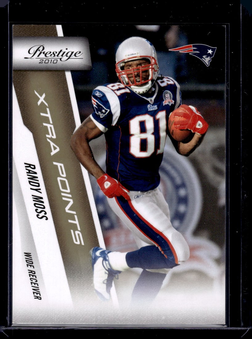 Randy Moss Xtra Points /250 2010 Panini Prestige #117 New England Patriots (1 of 2)