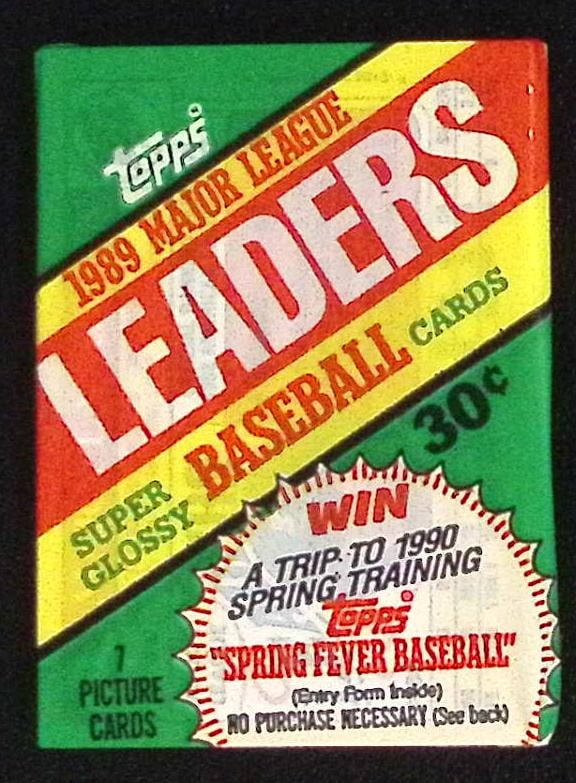 1988 Topps Major League Leaders Super Glossy Vintage Baseball Cards Retail Box Wax Pack Mini Cards (1 of 1)