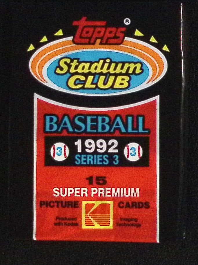 1992 Topps Stadium Club Series 3 Vintage Baseball Retail Box Wax Pack: Vintage Valuable Topps Baseball MLB Trading & Sports Cards, Robin Yount, George Brett, Rickey Henderson, Nolan Ryan, Old Sports Cards for Sale Near Me, World Series & hall of Fame Players, Auction Mem