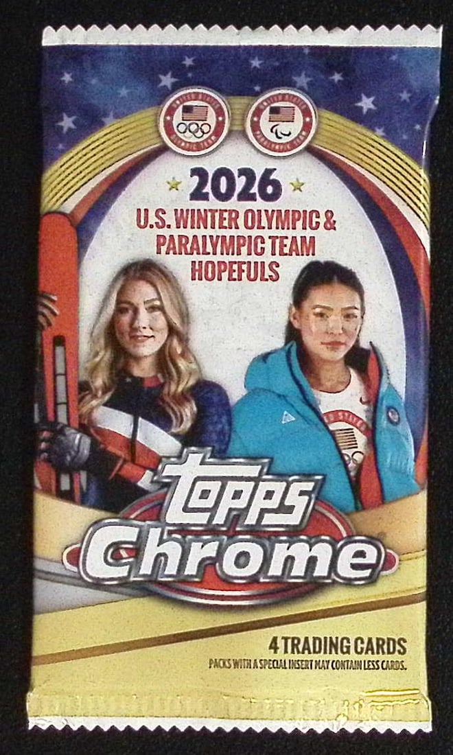 2026 Topps Chrome US Winter Olympics & Paralympic Team Hopefuls Blaster Box Pack (1 of 1)