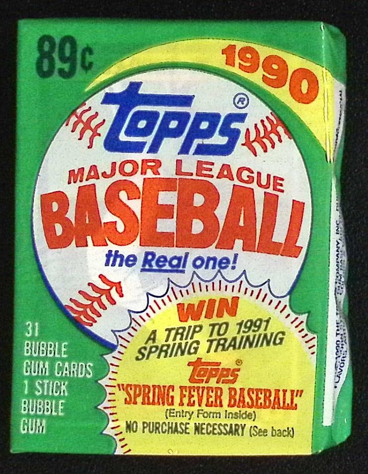 1990 Topps Series 1 Vintage Baseball CELLO Pack - Set Contains Ken Griffey, Jr. Rookie Card: Topps Vintage Rookie MLB Trading Cards, Frank Thomas Rookie Card, Bo Jackson, Cal Ripken, Nolan Ryan, Ken Griffey Jr All-Star Roopkie Cup Card, Sports Cards for Sale Near Me, World Series & Hall of Fa