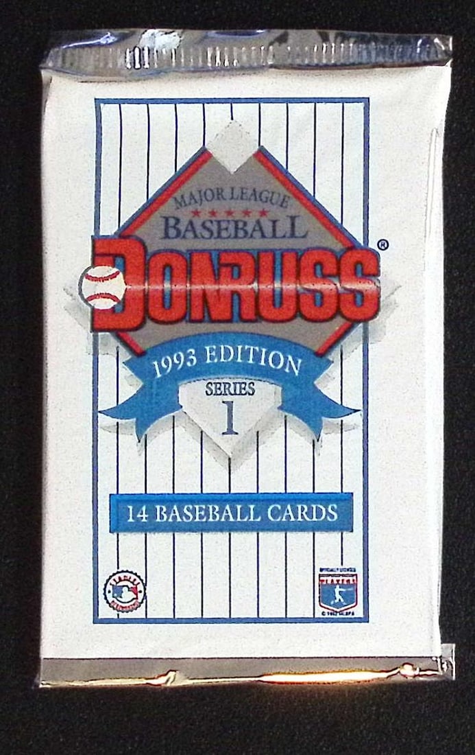 1993 Donruss Vintage Series 1 Baseball Card Retail Box Wax Pack: Vintage Valuable Donruss Baseball MLB Trading & Sports Cards, Robin Yount, George Brett, Rickey Henderson, Nolan Ryan, Old Sports Cards for Sale Near Me, World Series & hall of Fame Players, Auction M